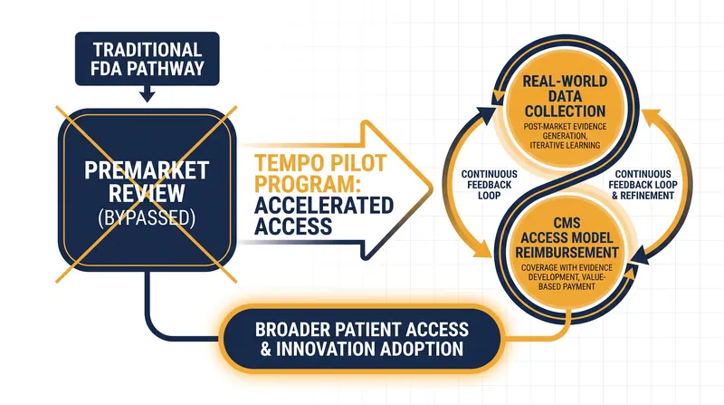 How the TEMPO pilot trades upfront regulatory review for continuous real-world monitoring.