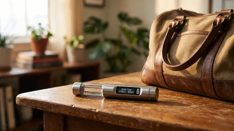 The device's 90-day room-temperature stability removes the need for cold-chain storage during travel.