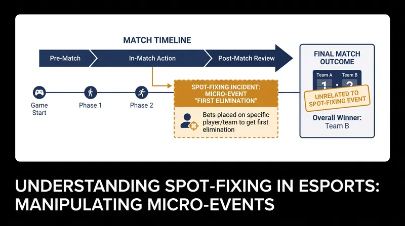 Spot-fixing targets specific in-game events rather than the final match result.