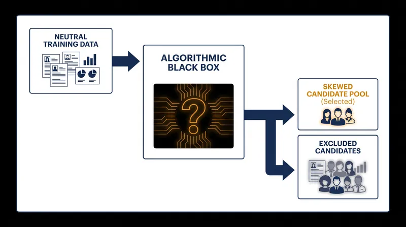 How neutral algorithmic screening tools can inadvertently create disparate impact.