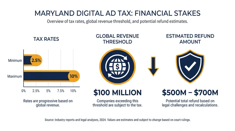 The financial impact of the invalidated digital advertising tax.