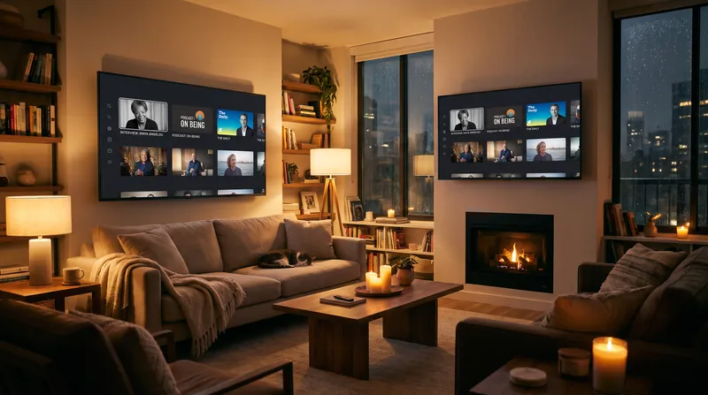 Netflix is betting that audiences will tune in to unscripted video podcasts on their living room televisions.