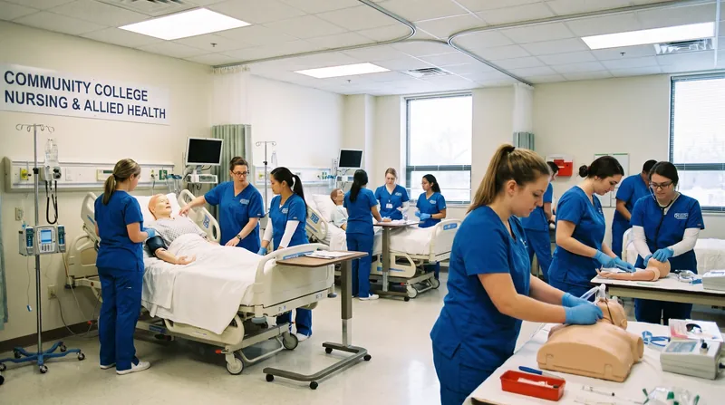 Community colleges rely heavily on federal funding to maintain capital-intensive vocational tracks like allied health and advanced manufacturing.