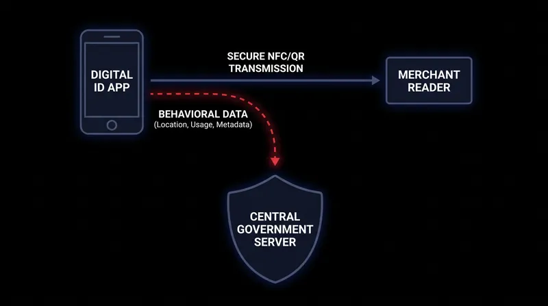 How digital credentials that 'phone home' can create a centralized map of user behavior.