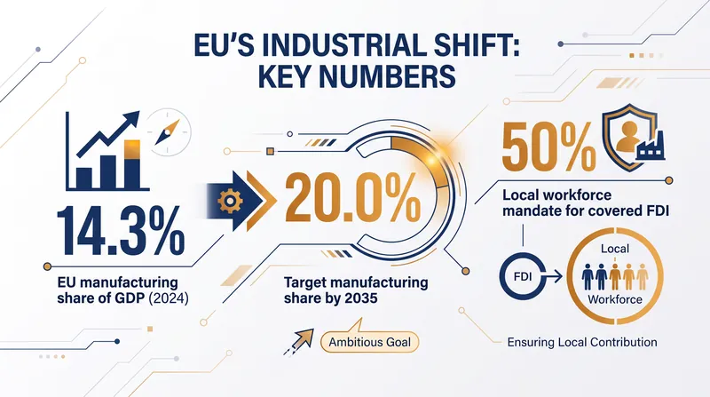 The ambitious targets driving the Industrial Accelerator Act.