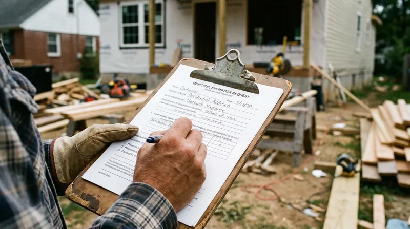 Homeowners must still submit a written exemption request to their local building department before beginning work.