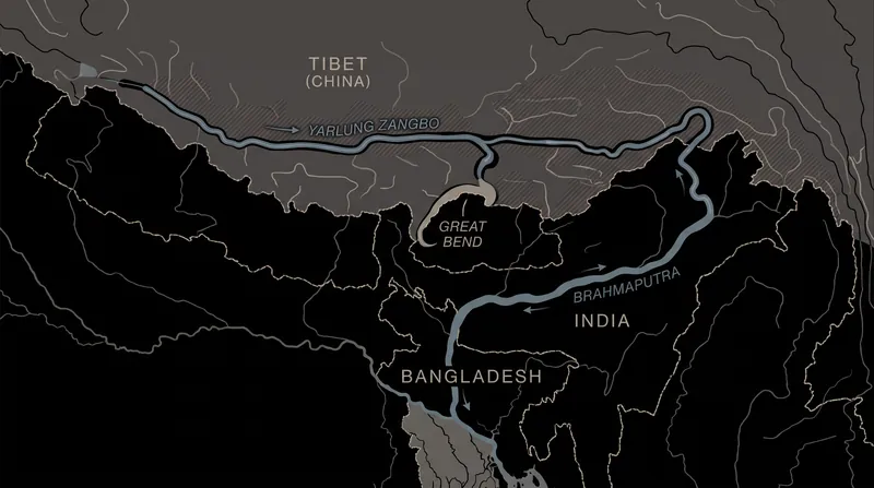The river system sustains millions of people across China, India, and Bangladesh.