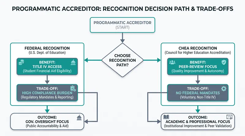 The cost-benefit analysis driving specialized accreditors away from federal oversight.