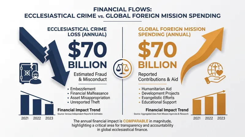 Financial losses to ecclesiastical crime now vastly outpace global mission spending.