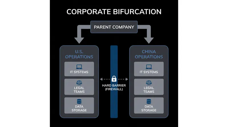 How global firms are severing their internal networks to create legally defensible regional fortresses.