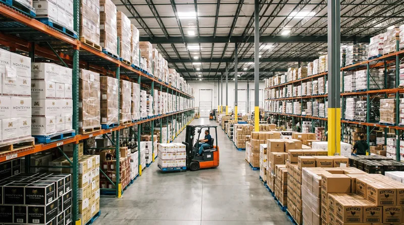Distributors manage the logistics of moving millions of cases of alcohol from producers to retail shelves.