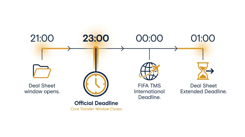 The critical deadlines clubs must navigate during the final hours of the transfer window.
