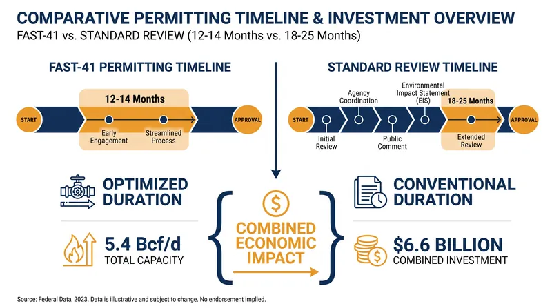 The FAST-41 program significantly compresses the federal environmental review timeline.