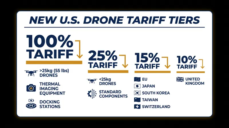 The 2026 tariff architecture scales penalties based on platform capabilities and geopolitical origin.