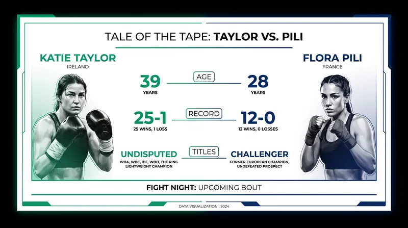 Tale of the Tape: The undisputed champion faces an undefeated, younger challenger.