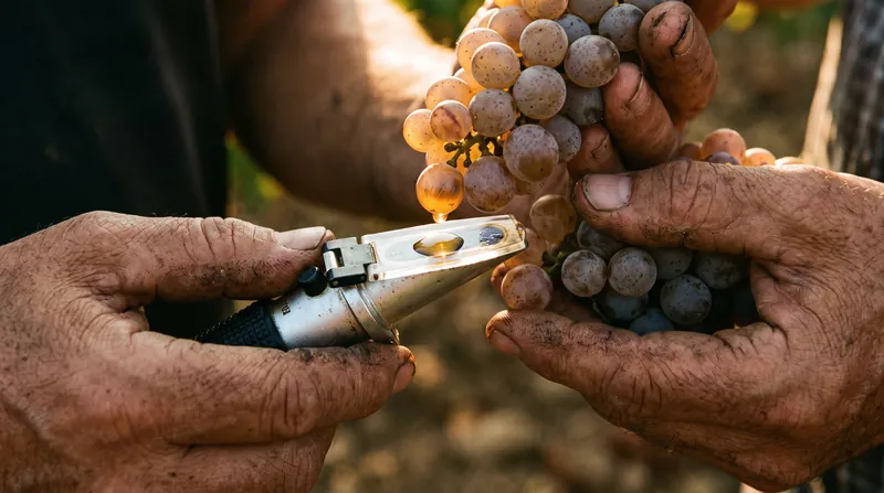 Winemakers must constantly monitor sugar levels to avoid harvesting "sugar-drunk" grapes.