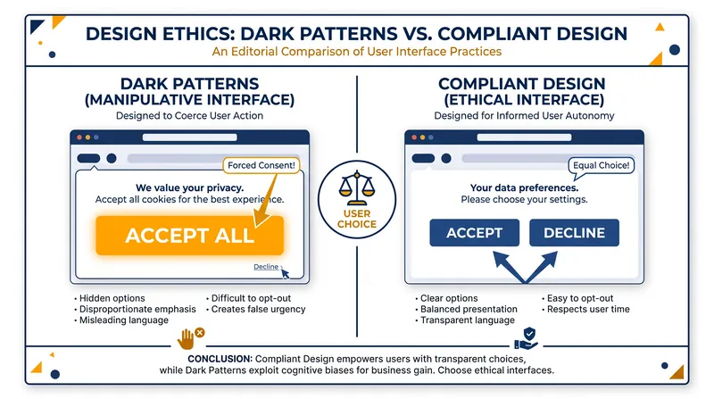 The CPPA has explicitly banned asymmetrical 'dark patterns' that steer users toward surrendering their data.