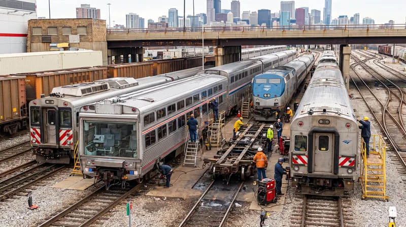 Chicago's rail hub will receive over $650 million for a new maintenance facility and bridge repairs to reduce network-wide delays.