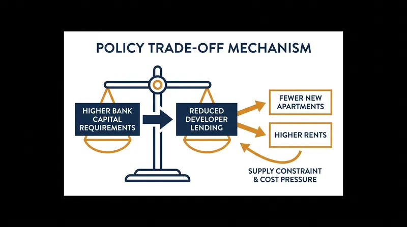 How macroprudential banking regulations directly impact the consumer housing market.