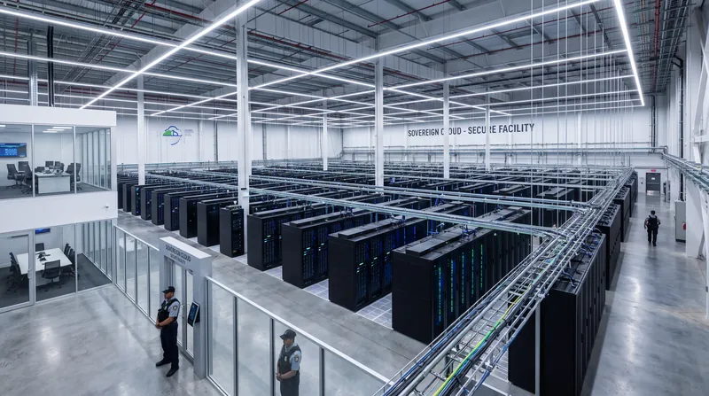 Sovereign clouds require physical infrastructure to remain within specific legal jurisdictions.