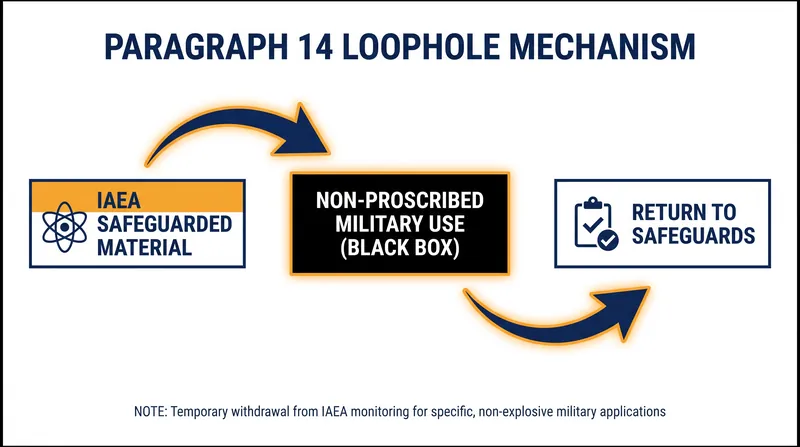 How Paragraph 14 of the IAEA Comprehensive Safeguards Agreement functions.