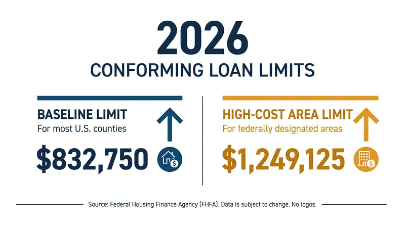 The FHFA raised the baseline limit by 3.26% to match national home price appreciation.
