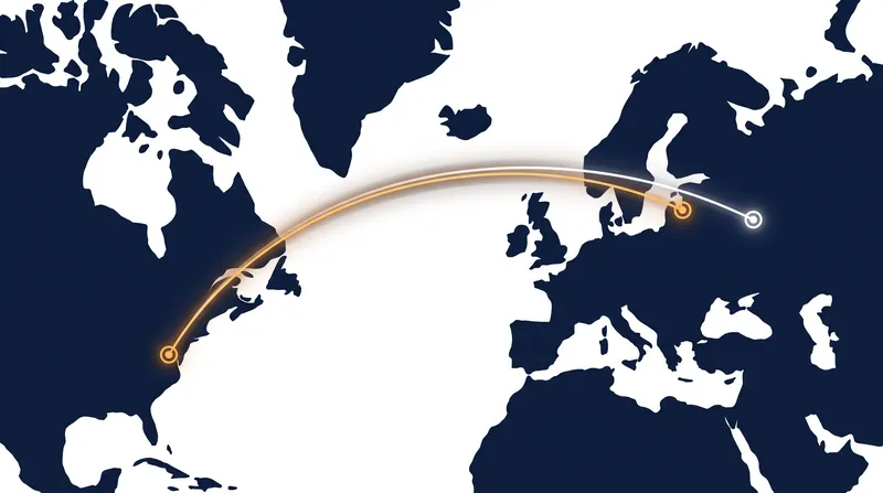 Flight tracking data showed the U.S. delegation traveling to Moscow via a stopover in Latvia.