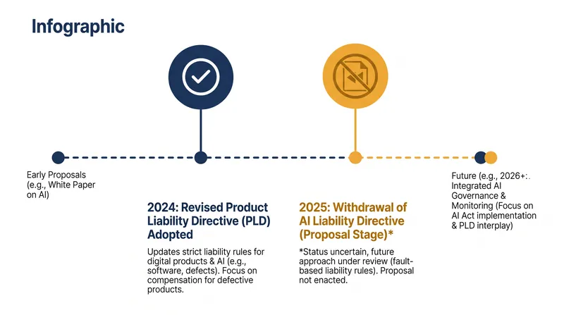 The collapse of the dual-track strategy left the strict PLD as the primary liability framework for AI.