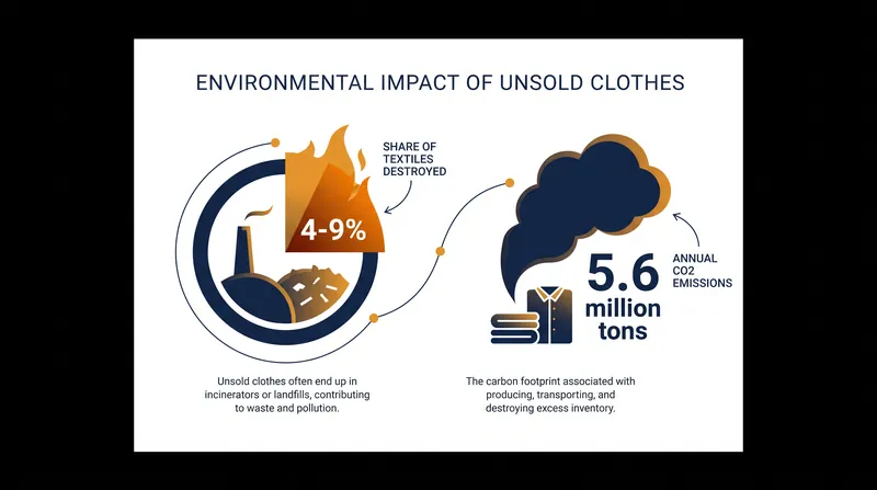 The scale of fashion waste before the EU intervention.