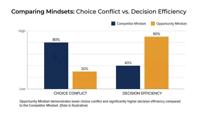 Inclusive framing allows individuals to make choices as quickly as they would under time pressure, but with significantly less stress.