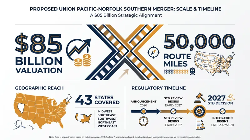 The proposed transcontinental network would create an enterprise valued at over $250 billion.