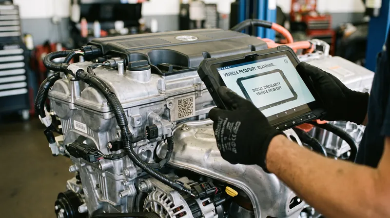 The Digital Circularity Vehicle Passport will provide repairers and dismantlers with instant access to material data.