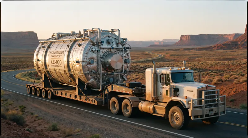 Unlike traditional plants, microreactors are designed to be manufactured in factories and transported to their final operating sites.