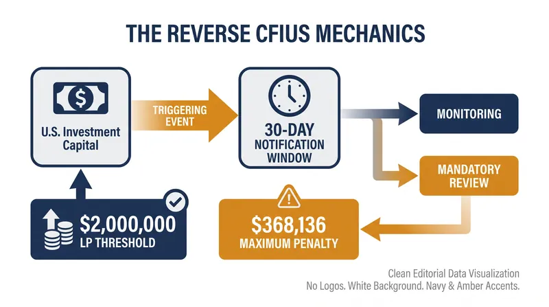 Key compliance thresholds under the Treasury's Outbound Investment Security Program.
