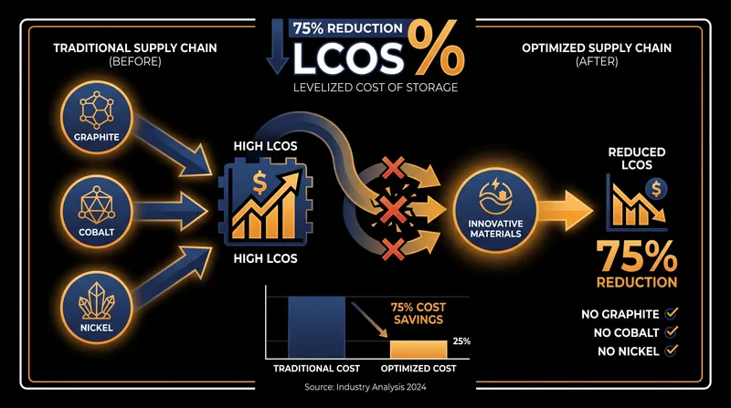 Extending cycle life directly reduces the lifetime cost of storing energy.