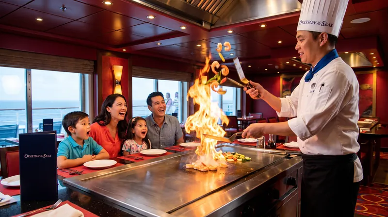 Specialty venues like Teppanyaki are now fully included for all cabin guests under the expanded package.