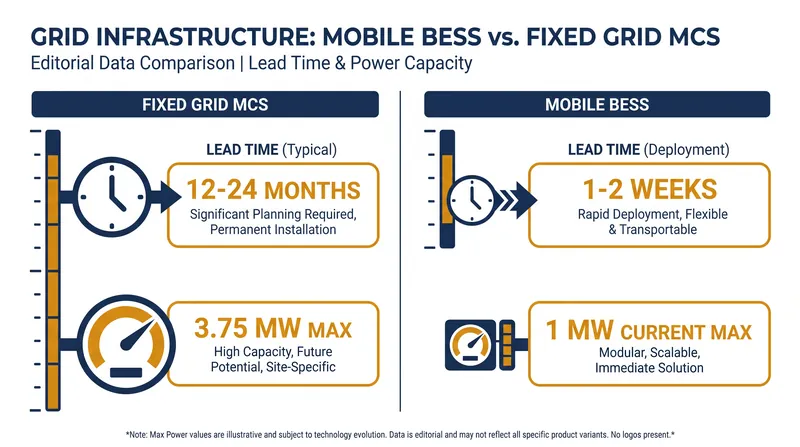 Comparing the deployment timelines and power outputs of mobile versus fixed heavy-duty charging infrastructure.