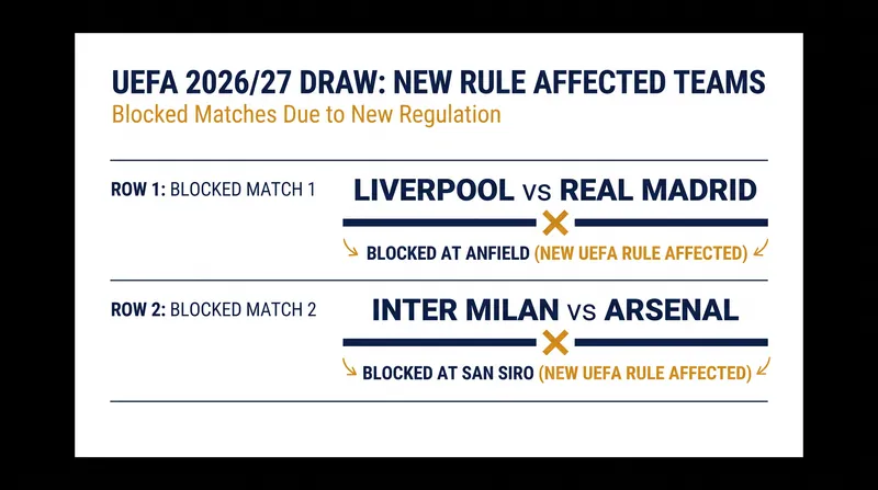 The high-profile matchups restricted by the new algorithmic draw software.