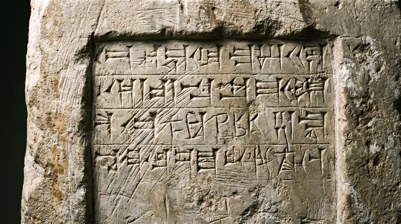 A stela discovered in Iraq shows physical evidence of the name 'Shalmaneser' being scraped away and overwritten by his successor.