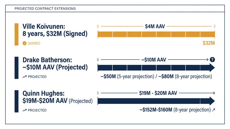 Major extensions signed and projected ahead of the September 16 cutoff.