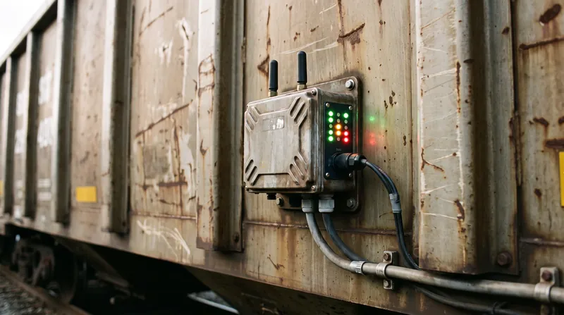 Modern freight cars increasingly rely on advanced telematics to monitor cargo conditions and brake health in real time.