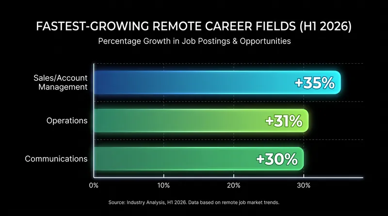 Remote hiring remains strong in revenue-generating and operational roles.