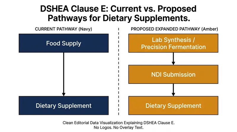 How expanding Clause E would change the pathway for novel ingredients entering the supplement market.