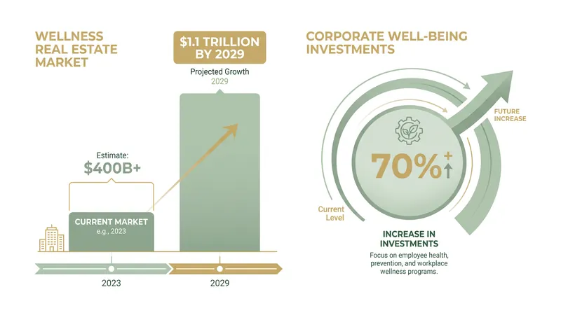 The capital shift toward wellness spans both residential real estate and corporate investment.