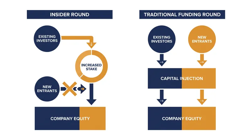 How insider rounds consolidate control among existing venture backers.