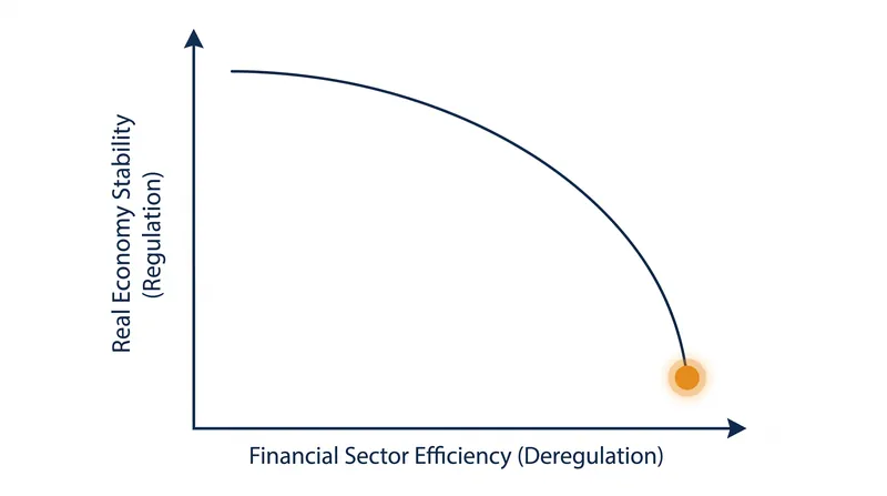 Economic models suggest regulators must constantly balance financial sector profitability against the risk of systemic credit crunches.