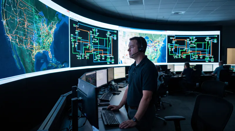 Grid operators use advanced software to monitor real-time line capacity and route power away from congested corridors.