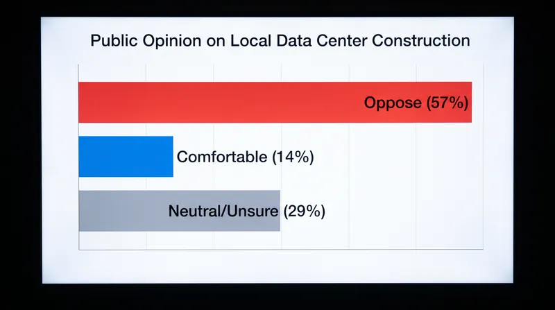 A June 2026 poll found that a majority of Americans oppose data center construction in their own communities.