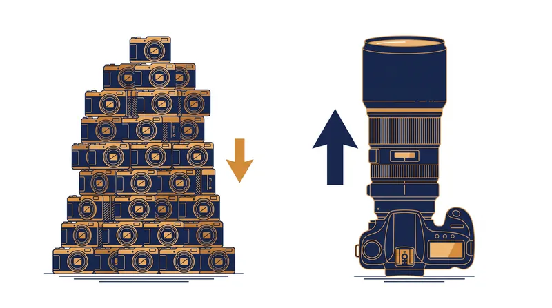 Unit shipments measure the number of cameras sold, but do not necessarily reflect total revenue or profit margins.