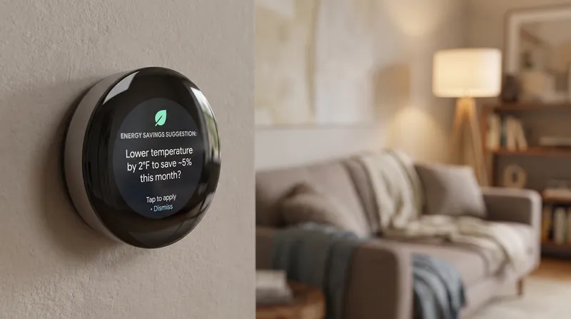 Thermostat Suggestions allow devices to evaluate automated commands against user preferences.